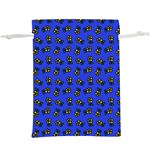 Daisy Royal Blue  Lightweight Drawstring Pouch (XL) Front