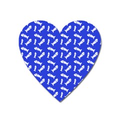 Fish Royal Blue Heart Magnet by snowwhitegirl