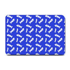 Fish Royal Blue Small Doormat  by snowwhitegirl