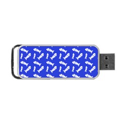 Fish Royal Blue Portable Usb Flash (two Sides) by snowwhitegirl