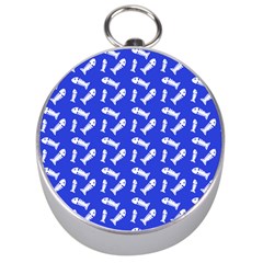 Fish Royal Blue Silver Compasses by snowwhitegirl