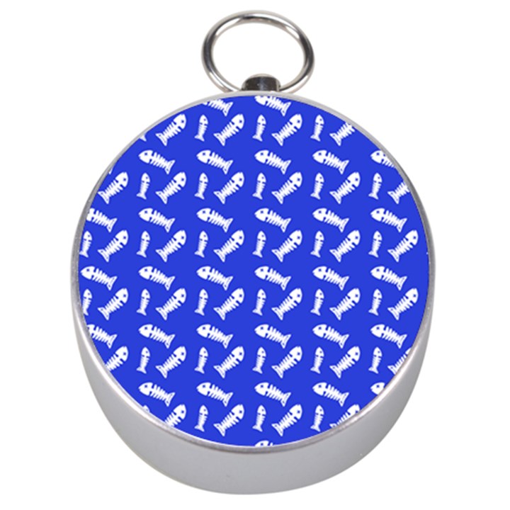 Fish Royal Blue Silver Compasses