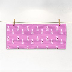 Skeleton Pink Hand Towel by snowwhitegirl