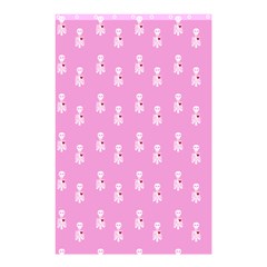 Skeleton Pink Shower Curtain 48  X 72  (small)  by snowwhitegirl