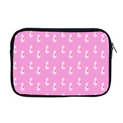 Skeleton Pink Apple Macbook Pro 17  Zipper Case