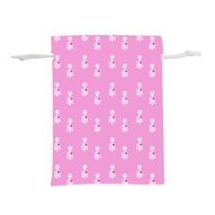 Skeleton Pink Lightweight Drawstring Pouch (s)