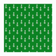 Skeleton Green Background Medium Glasses Cloth by snowwhitegirl