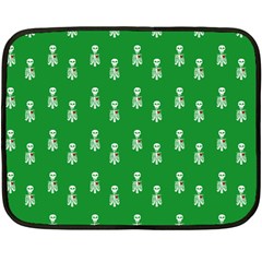 Skeleton Green Background Fleece Blanket (mini) by snowwhitegirl