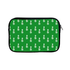 Skeleton Green Background Apple Ipad Mini Zipper Cases by snowwhitegirl