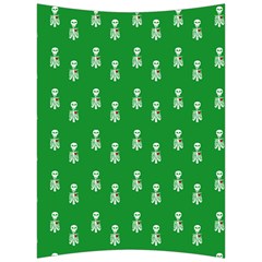 Skeleton Green Background Back Support Cushion by snowwhitegirl