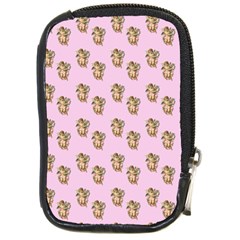 Angel Cherub Pink Compact Camera Leather Case by snowwhitegirl