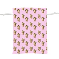 Angel Cherub Pink  Lightweight Drawstring Pouch (xl)