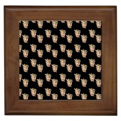 Angel Cherub Black Framed Tile by snowwhitegirl