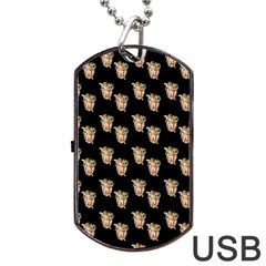 Angel Cherub Black Dog Tag Usb Flash (two Sides) by snowwhitegirl