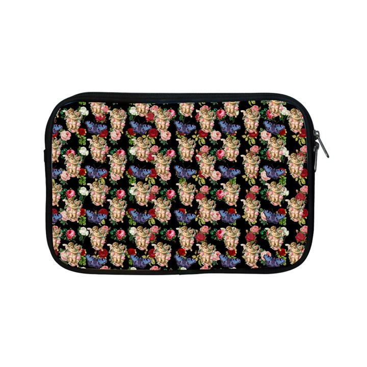 Angel Cherub Butterflies Black Apple iPad Mini Zipper Cases