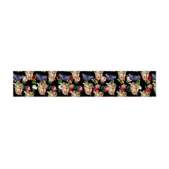 Angel Cherub Butterflies Black Flano Scarf (mini) by snowwhitegirl