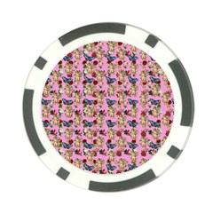 Angel Cherub Butterflies Pink Poker Chip Card Guard by snowwhitegirl