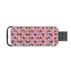 Angel Cherub Butterflies Pink Portable Usb Flash (two Sides) by snowwhitegirl