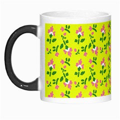 Carnation Pattern Yellow Morph Mugs by snowwhitegirl