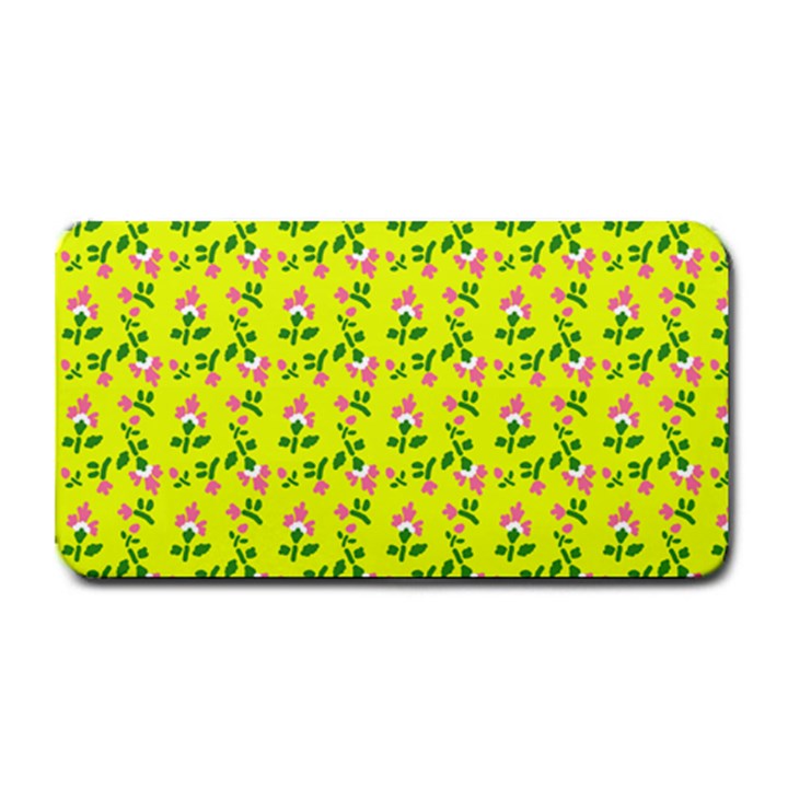 Carnation Pattern Yellow Medium Bar Mats