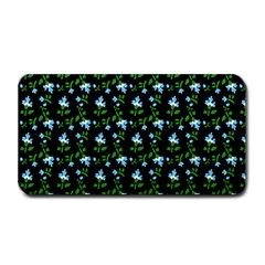 Carnation Pattern Black Medium Bar Mats by snowwhitegirl