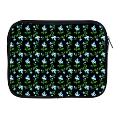 Carnation Pattern Black Apple Ipad 2/3/4 Zipper Cases by snowwhitegirl