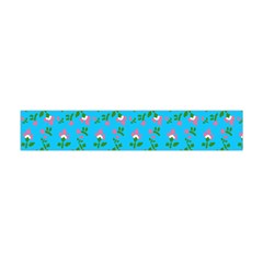 Carnation Pattern Blue Flano Scarf (mini) by snowwhitegirl