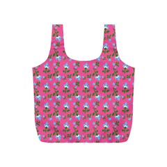 Carnation Pattern Pink Full Print Recycle Bag (s) by snowwhitegirl