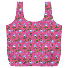 Carnation Pattern Pink Full Print Recycle Bag (xxl) by snowwhitegirl