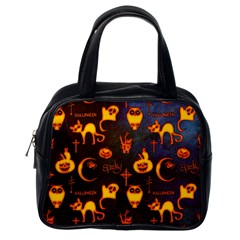 Funny Halloween Design Classic Handbag (one Side) by FantasyWorld7