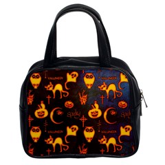 Funny Halloween Design Classic Handbag (two Sides) by FantasyWorld7