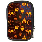 Funny Halloween Design Compact Camera Leather Case Front