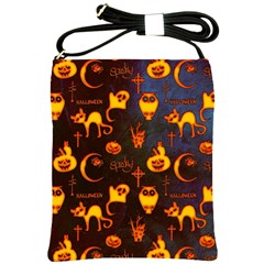 Funny Halloween Design Shoulder Sling Bag by FantasyWorld7