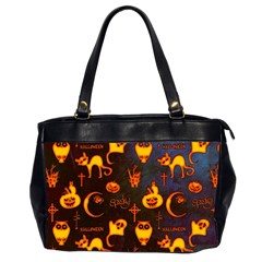 Funny Halloween Design Oversize Office Handbag (2 Sides) by FantasyWorld7