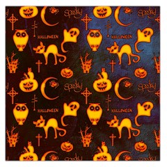 Funny Halloween Design Large Satin Scarf (square) by FantasyWorld7