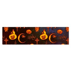 Funny Halloween Design Satin Scarf (oblong) by FantasyWorld7