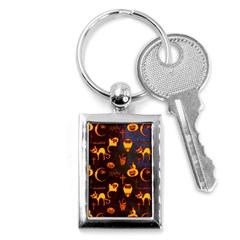 Funny Halloween Design Key Chain (rectangle) by FantasyWorld7