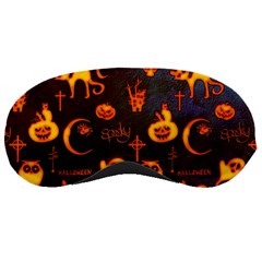 Funny Halloween Design Sleeping Mask by FantasyWorld7