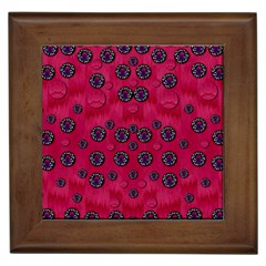 The Dark Moon Fell In Love With The Blood Moon Decorative Framed Tile by pepitasart