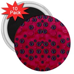 The Dark Moon Fell In Love With The Blood Moon Decorative 3  Magnets (10 Pack)  by pepitasart