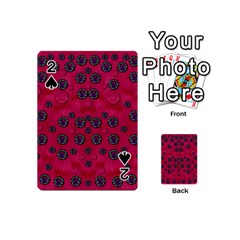 The Dark Moon Fell In Love With The Blood Moon Decorative Playing Cards 54 Designs (mini) by pepitasart