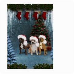 Christmas, Cute Dogs With Christmas Hat Large Garden Flag (Two Sides)