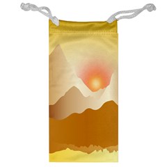 Twilight Mountain Landscape Sky Jewelry Bag by Vaneshart