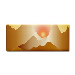 Twilight Mountain Landscape Sky Hand Towel by Vaneshart