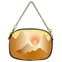 Twilight Mountain Landscape Sky Chain Purse (two Sides) by Vaneshart