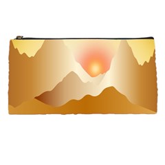 Twilight Mountain Landscape Sky Pencil Cases by Vaneshart