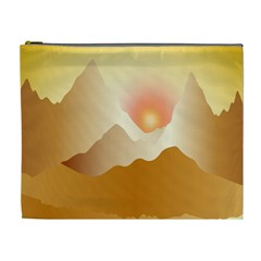 Twilight Mountain Landscape Sky Cosmetic Bag (xl) by Vaneshart