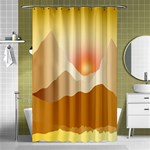 Twilight Mountain Landscape Sky Shower Curtain 48  x 72  (Small)  Curtain(48  X 72 ) - 42.18 x64.8  Curtain(48  X 72 )