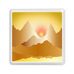 Twilight Mountain Landscape Sky Memory Card Reader (square) by Vaneshart