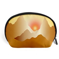 Twilight Mountain Landscape Sky Accessory Pouch (large) by Vaneshart